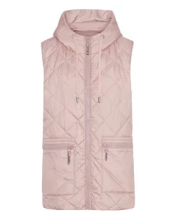 Aerial04 Quilted Hooded Hip Length Vest