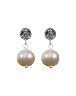 Bloodline Design Pearl Drop Earrings