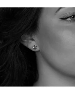 Bloodline Design Rose Stud Earrings