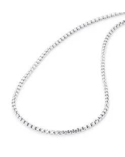 Bloodline Design Rounded Box Link Chain Necklace