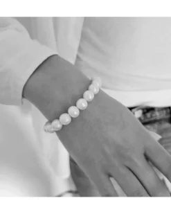 Bloodline Design White Pearl Bracelet
