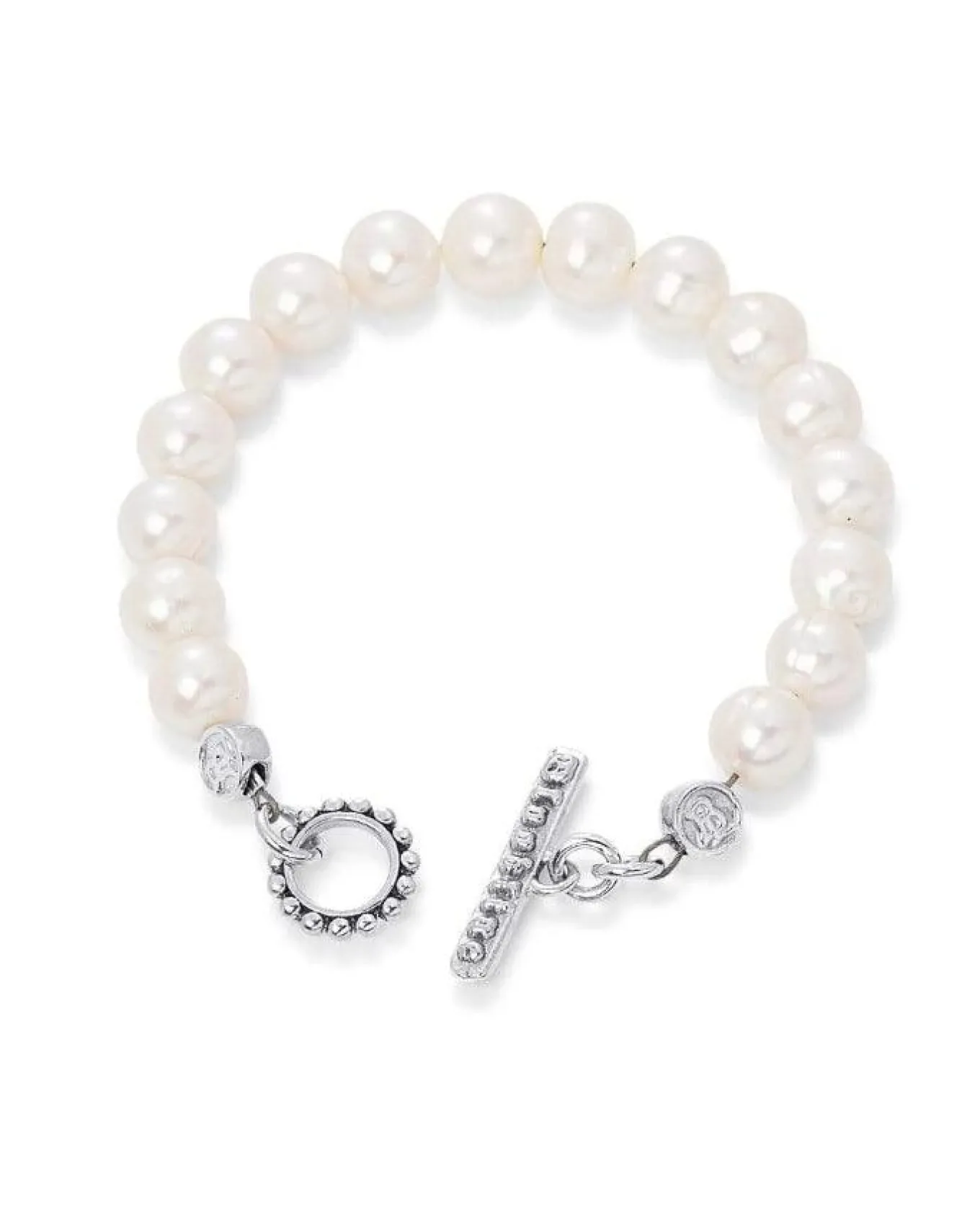 Bloodline Design White Pearl Bracelet