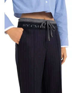 Cambio Ava Double Waist Pinstripe Pant