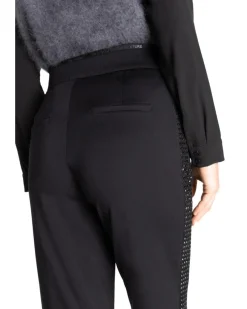 Cambio Ava Side Stud Sequin Stripe Pant