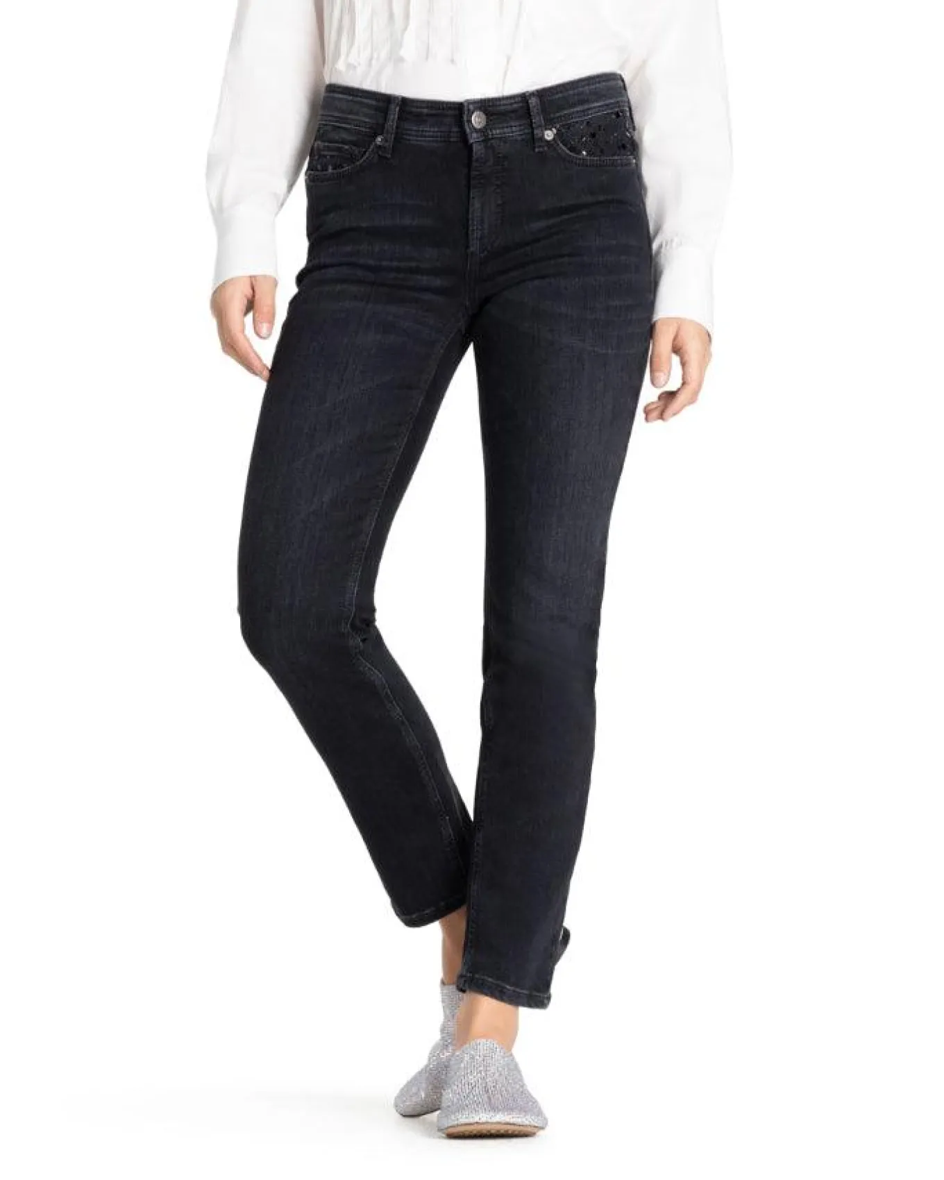 Cambio Piper Slim Cropped Jeans