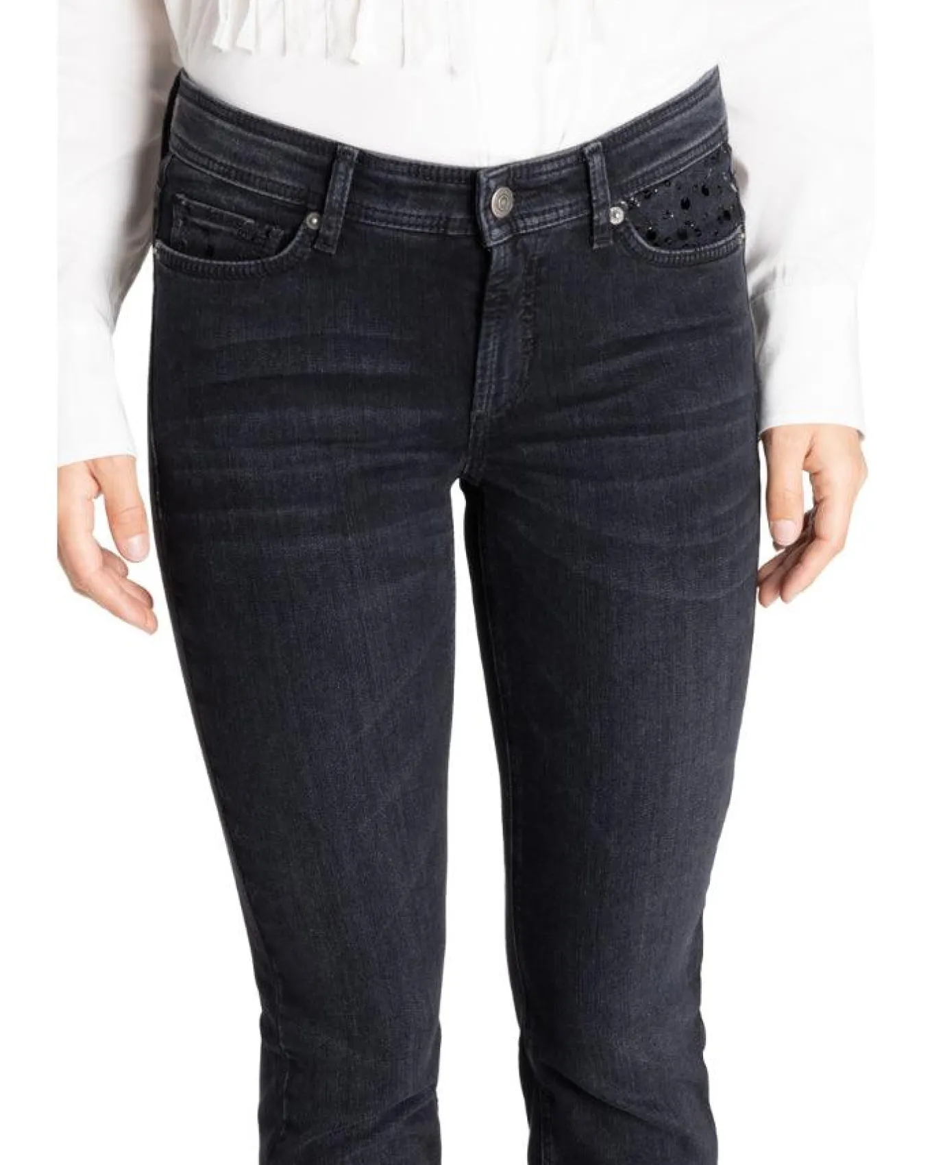 Cambio Piper Slim Cropped Jeans