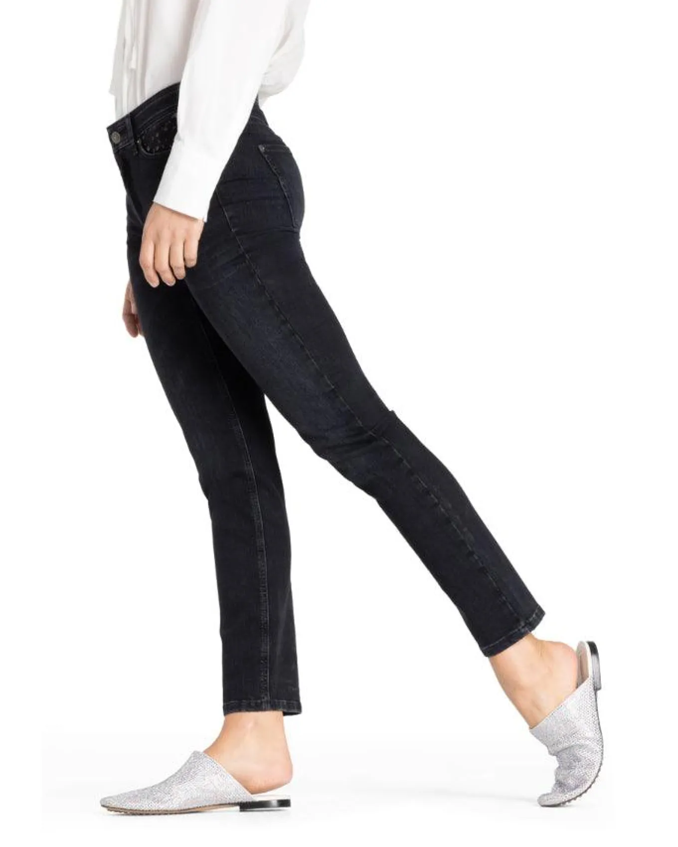 Cambio Piper Slim Cropped Jeans