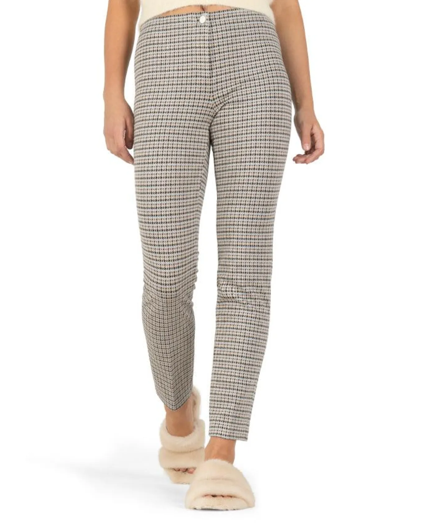 Cambio Ros Micro Check Ankle Pant