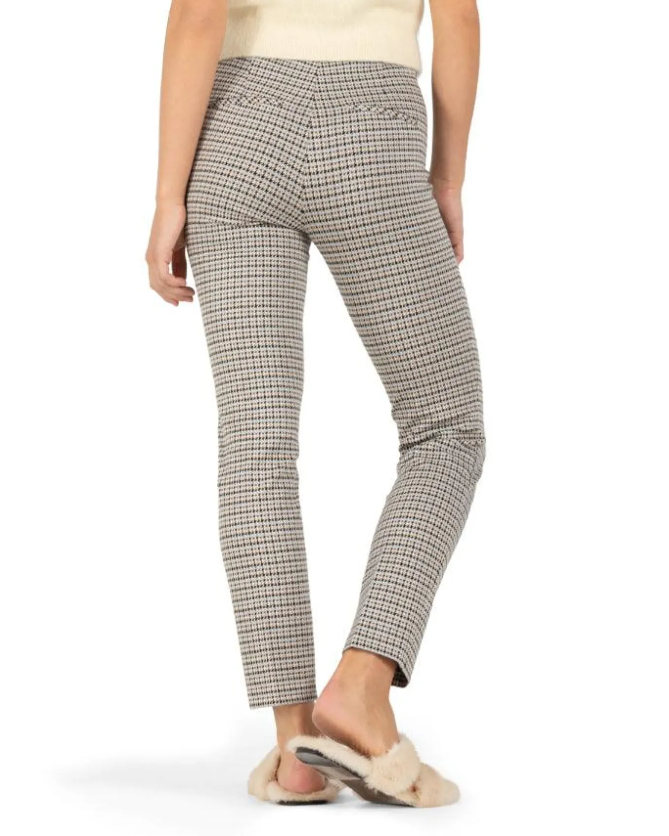 Cambio Ros Micro Check Ankle Pant