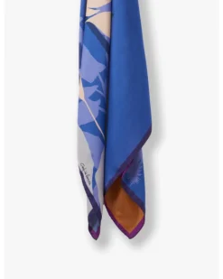 Cinzia Rocca Double Silk Twill Print Scarf