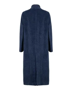 Cinzia Rocca Notch Collar Wool Alpaca Maxi Coat