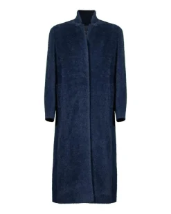 Cinzia Rocca Notch Collar Wool Alpaca Maxi Coat