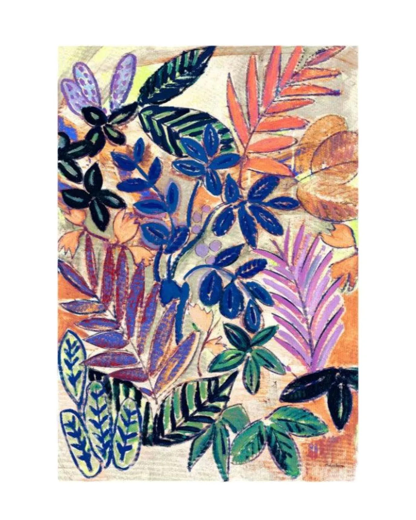 Cinzia Rocca Silk Orange Floral Maxi Scarf