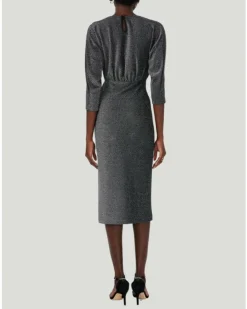 Diane Von Furstenberg Chrisey Metallic Dress