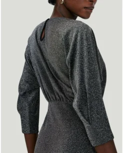 Diane Von Furstenberg Chrisey Metallic Dress