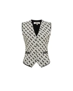 Diane Von Furstenberg Jill Jacquard Vest