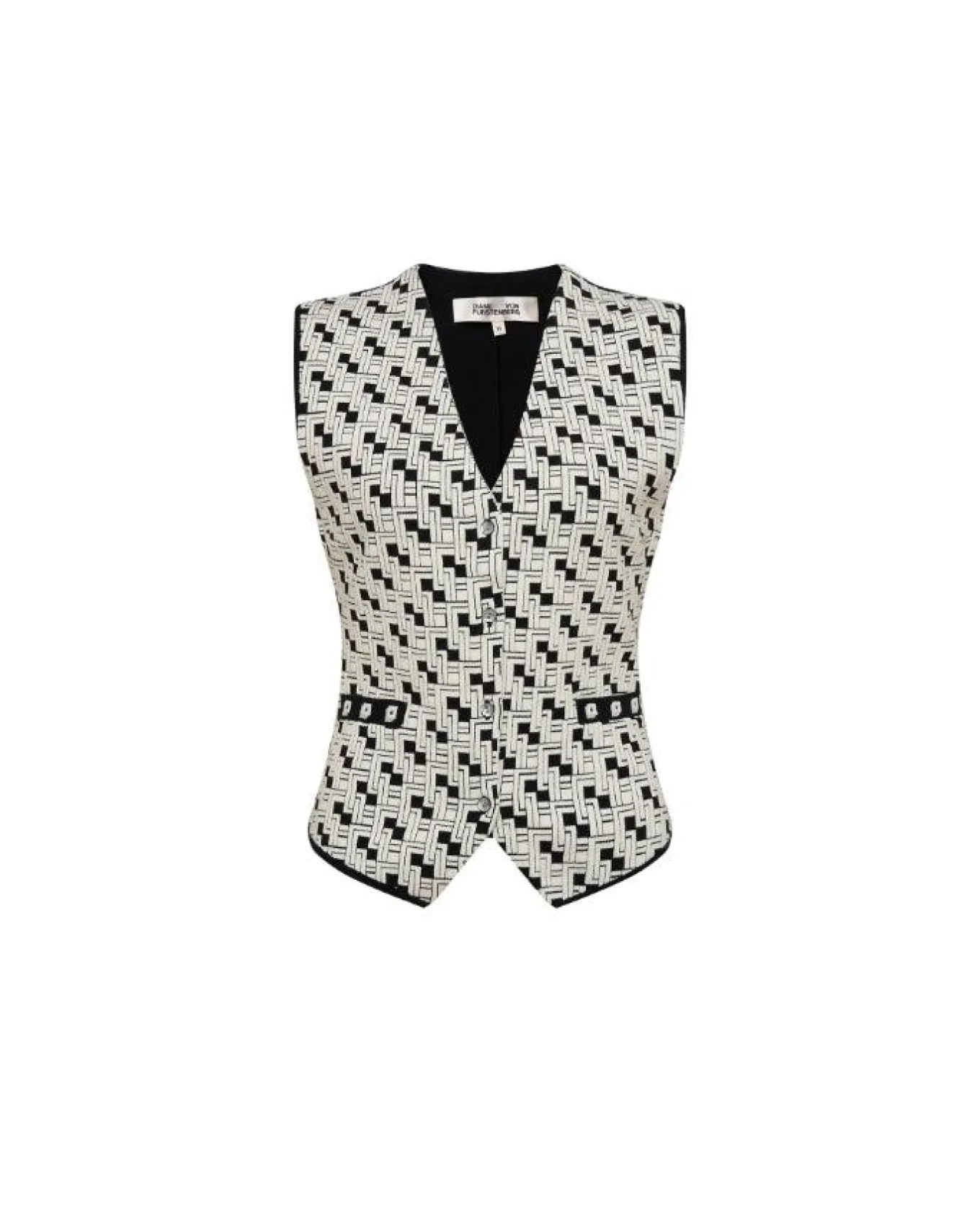 Diane Von Furstenberg Jill Jacquard Vest
