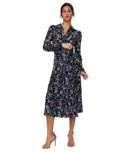 Diane Von Furstenberg Phoenix Reversible Mesh Wrap Dress