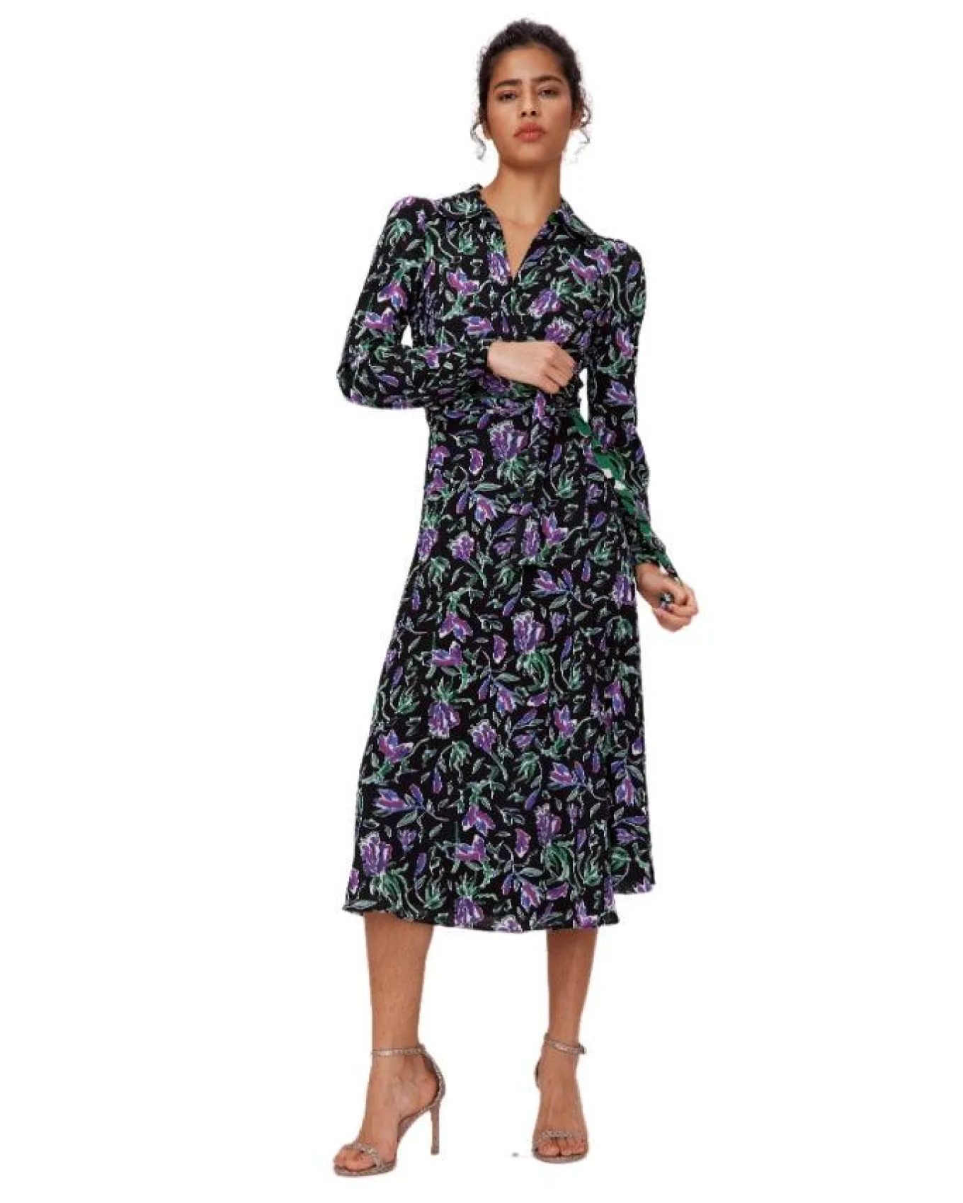 Diane Von Furstenberg Phoenix Reversible Mesh Wrap Dress