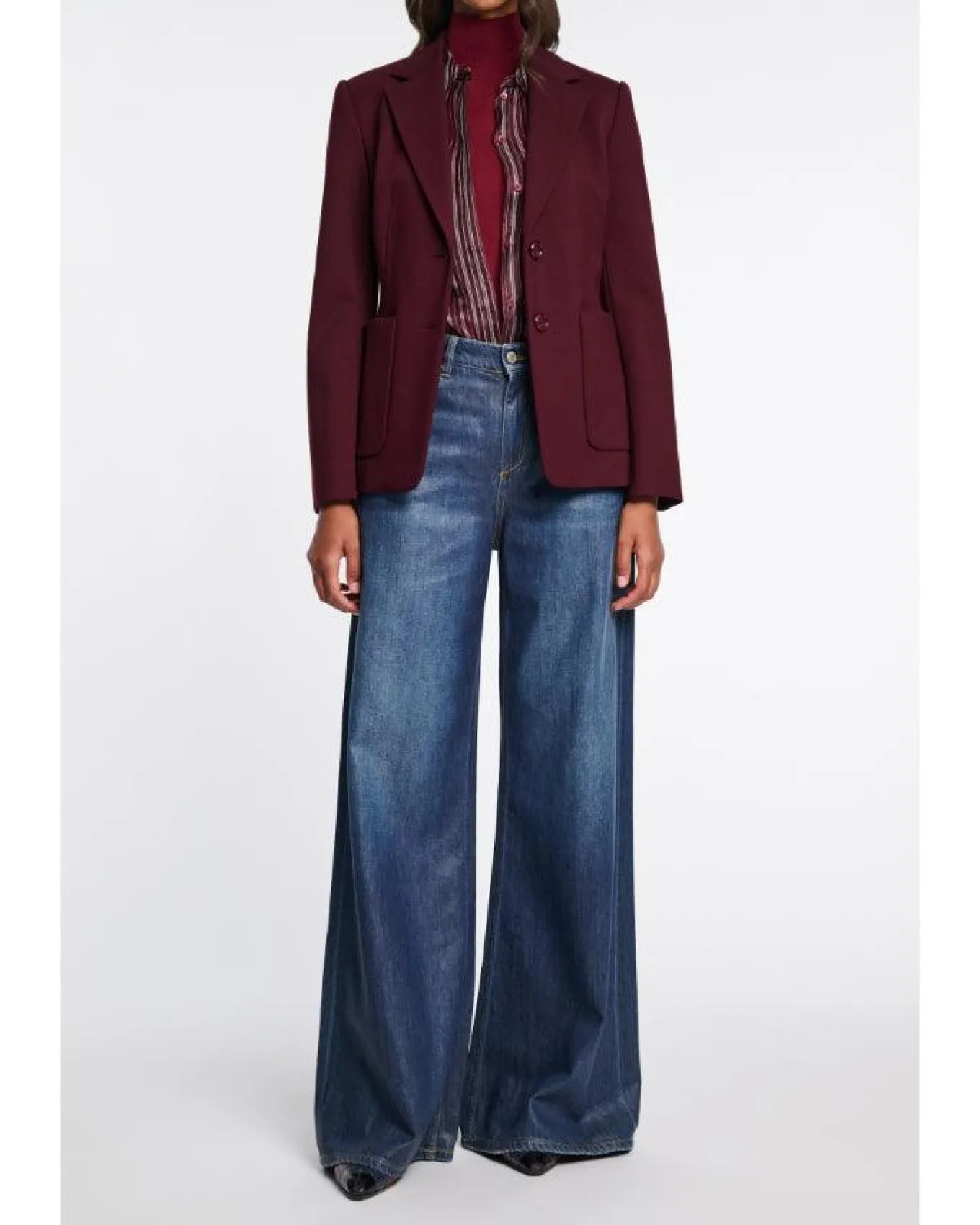 Dorothee Schumacher Emotional Essence Jacket Dark Burgundy