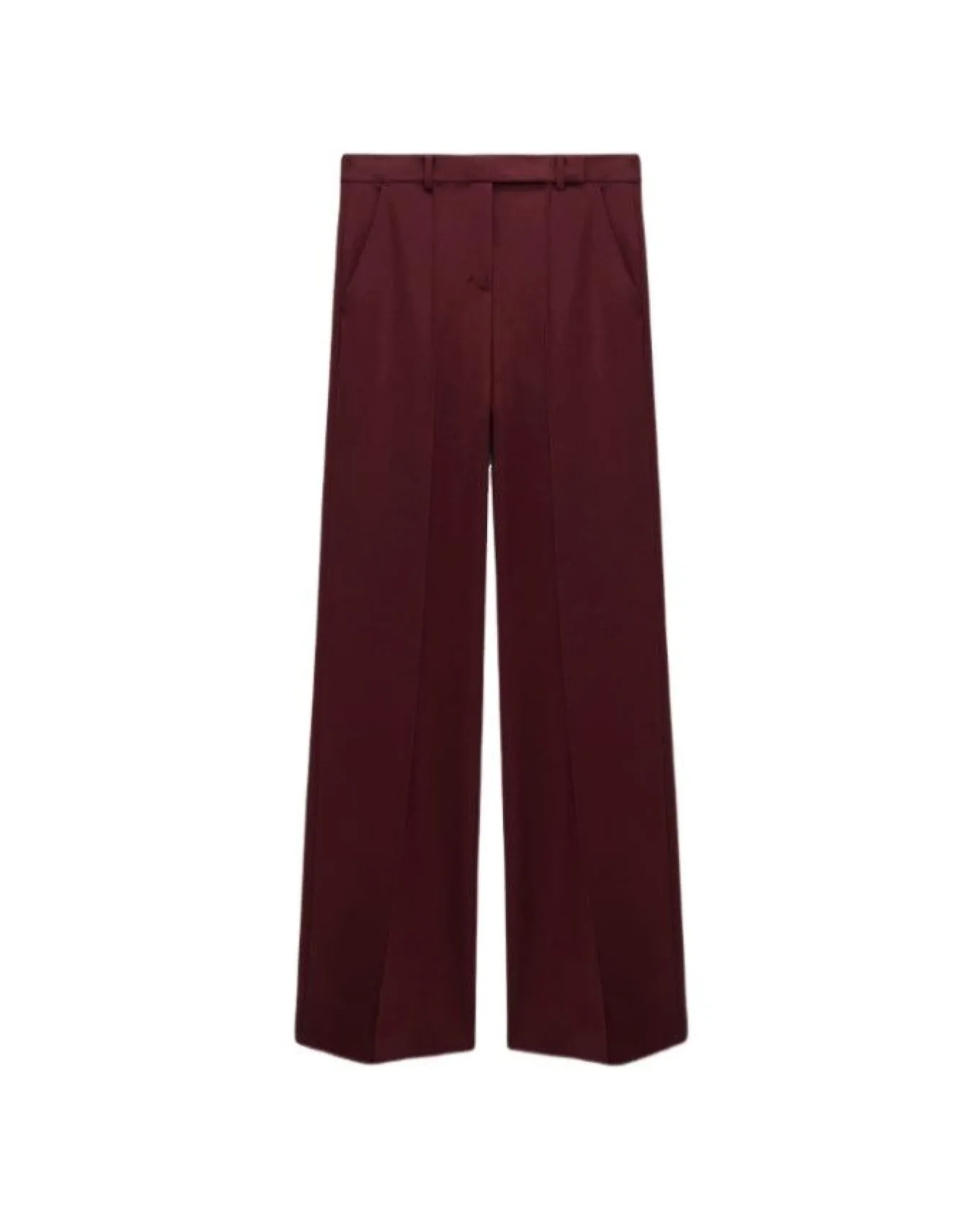 Dorothee Schumacher Emotional Essence Wide Leg Pants Dark Burgundy