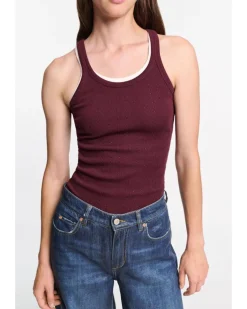 Dorothee Schumacher Simply Timeless Tank Top Burgundy