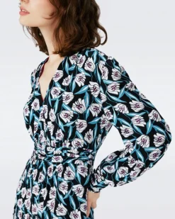DVF Gil Floral Print Dress