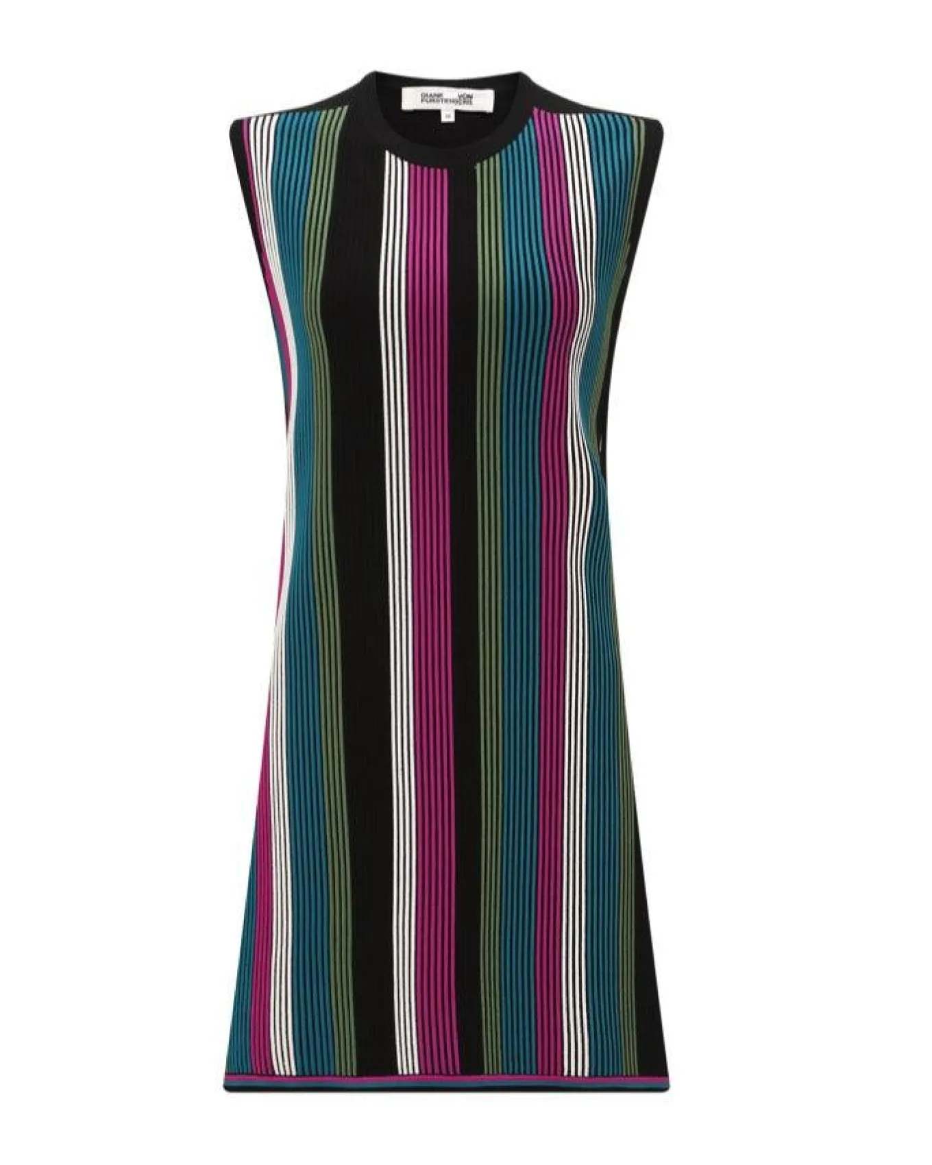 DVF Meta Sleeveless Stripe Dress