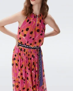 DVF Miriam Dot Maxi Dress