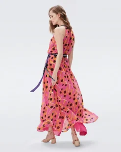 DVF Miriam Dot Maxi Dress
