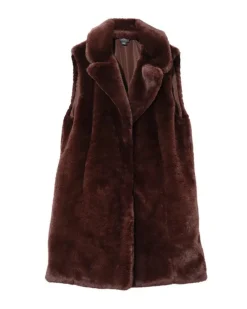 Echo Sheared Faux Mink Longline Vest