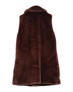Echo Sheared Faux Mink Longline Vest