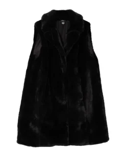 Echo Sheared Faux Mink Longline Vest
