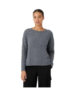 Eileen Fisher Cashmere Blend Cable Knit Pullover
