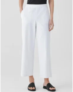 Eileen Fisher Cotton Blend Ponte Wide Leg Pant