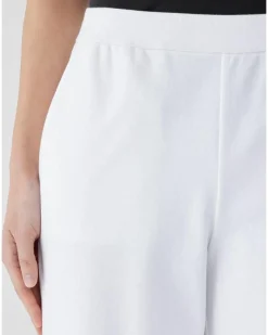 Eileen Fisher Cotton Blend Ponte Wide Leg Pant