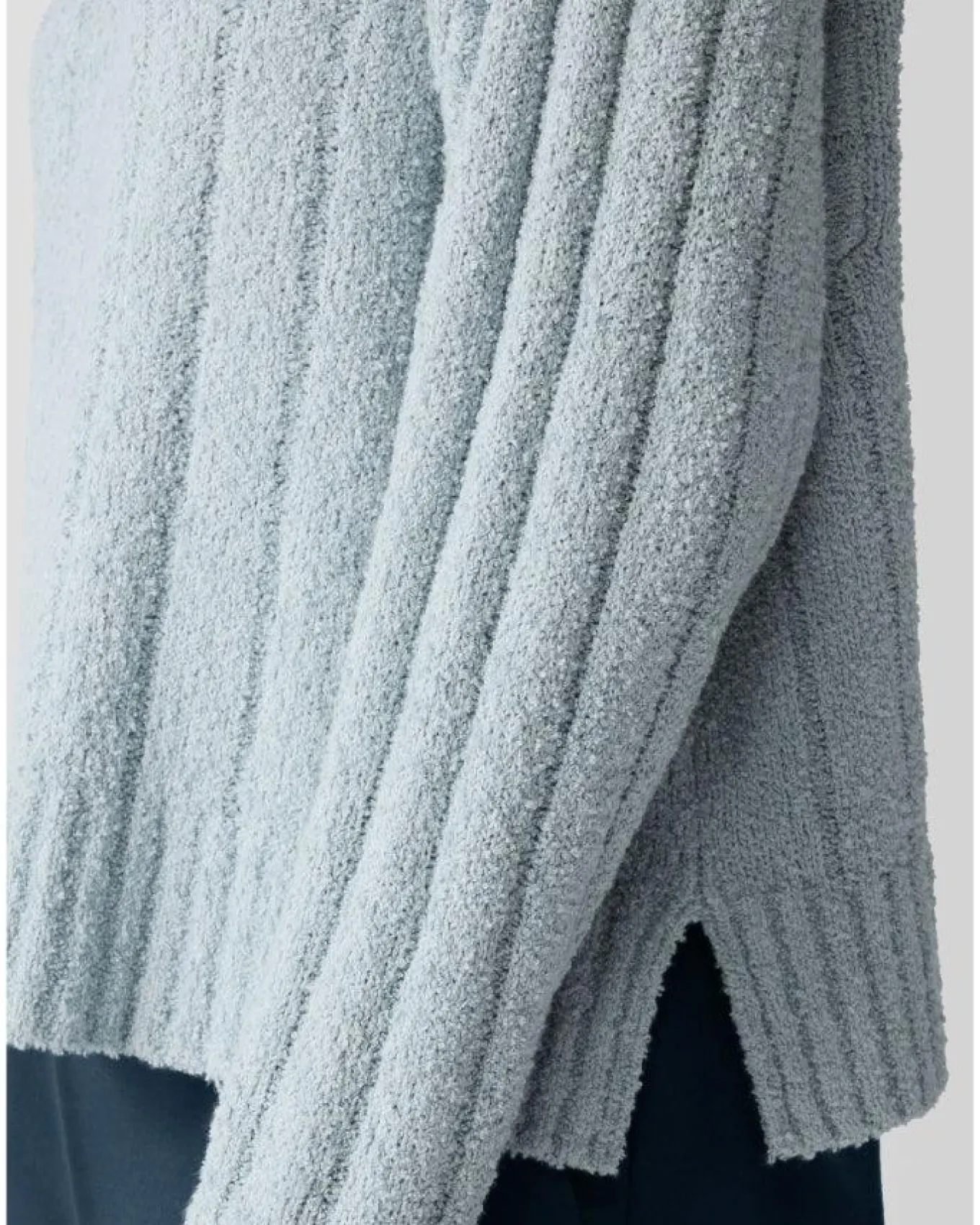 Eileen Fisher Cotton Fluff Rib Turtleneck Sweater