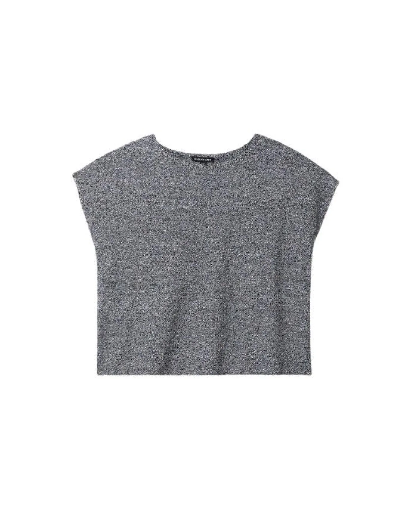 Eileen Fisher Crew Neck Box Top Black White