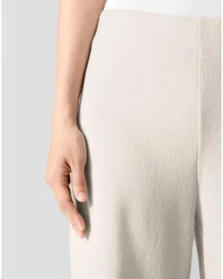 Eileen Fisher Felted Wool Jersey Wide Leg Pant