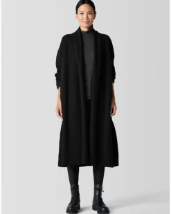 Eileen Fisher Lightweight Boiled Wool Icon Coat