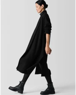 Eileen Fisher Lightweight Boiled Wool Icon Coat