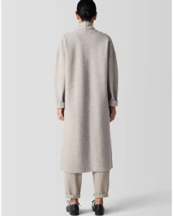 Eileen Fisher Lightweight Boiled Wool Icon Coat