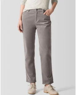 Eileen Fisher Organic Cotton Stretch Corduroy Straight Pant