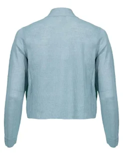 Eileen Fisher Organic Linen Cotton Airy Tuck Cropped Cardigan