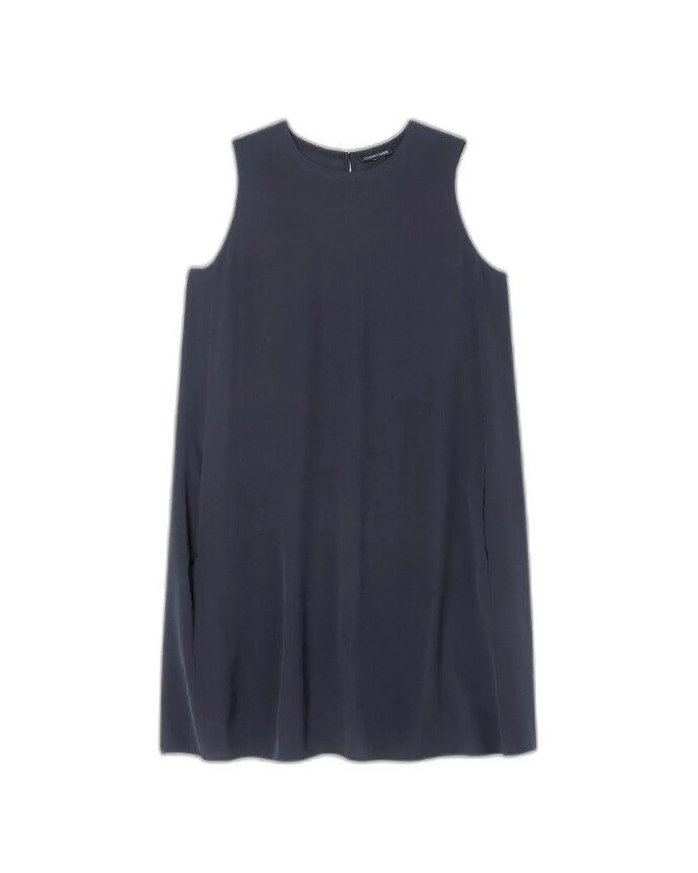 Eileen Fisher Silk Georgette Crepe Sleeveless Dress