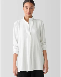 Eileen Fisher Stand Collar Tunic
