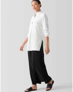 Eileen Fisher Stand Collar Tunic