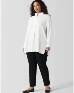 Eileen Fisher Stand Collar Tunic