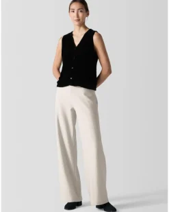 Eileen Fisher Velvet V-Neck Vest