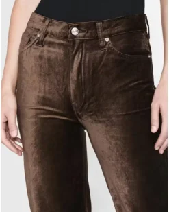 Frame Le Sleek Straight Velveteen Pant